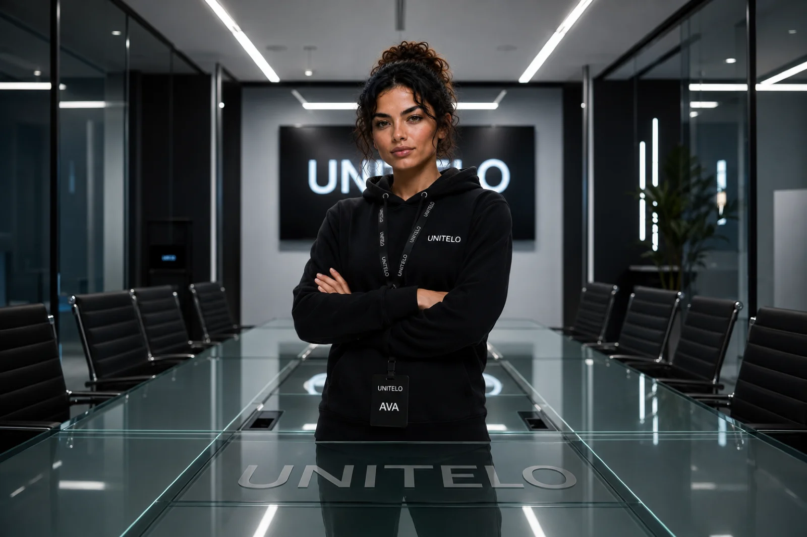AVA in the UNITELO boardroom