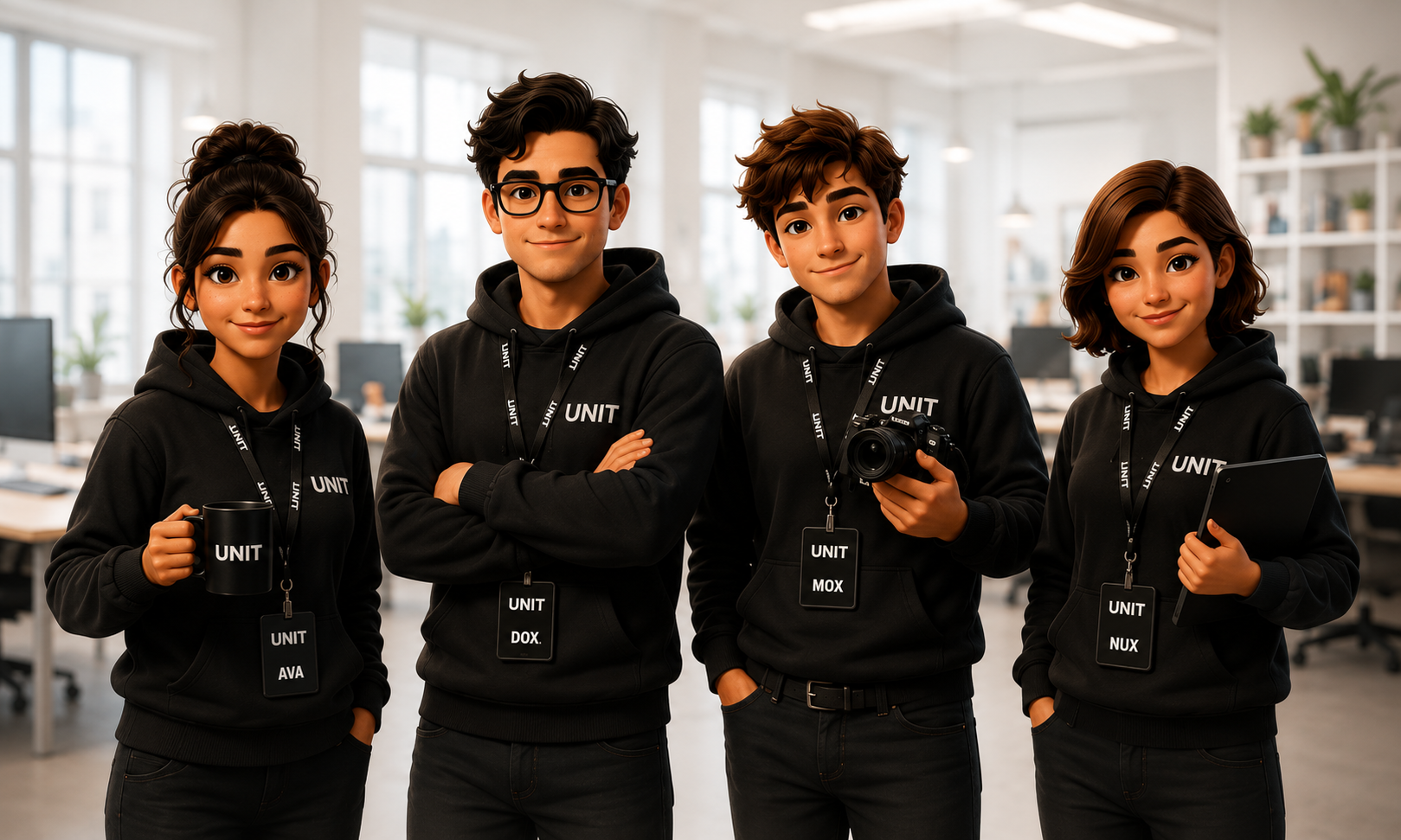 AVA, DOX, MOX and NUX: the UNITELO AI workforce